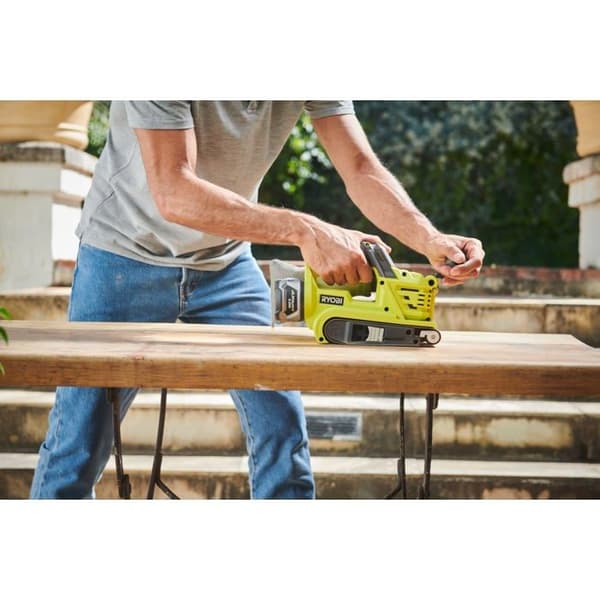 RYOBI 18V OnePlus 75 mm bandslip utan batteri och laddare R18BS-0