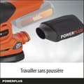 Miniatyrbild 4 av 6: Multi -Wireless Sander 20V + 1X Abrasive 80g - Dual Power POWDP50200 - Levereras utan batteri eller laddare