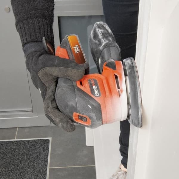 Multi -Wireless Sander 20V + 1X Abrasive 80g - Dual Power POWDP50200 - Levereras utan batteri eller laddare