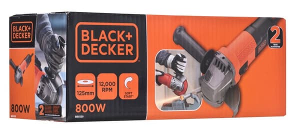 BLACK&DECKER BEG120-QS vinkelsliber 125 mm 800 W