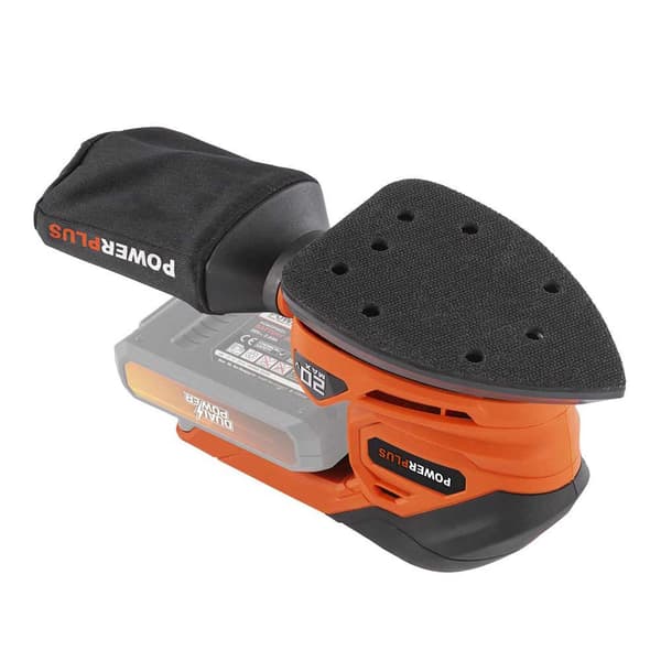 Powerplus Palm Sander Powdp50200 20v Orange