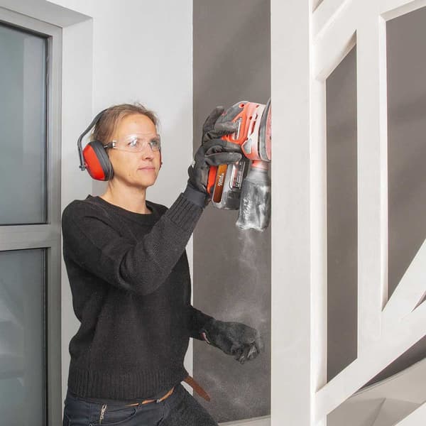 Powerplus Palm Sander Powdp50200 20v Orange