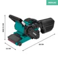 Miniatyrbild 3 av 3: VONROC Bandslip 710W | Inkl. 6 slipband