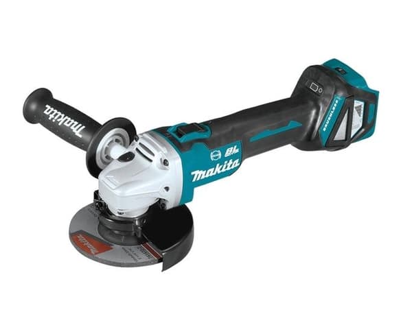 MAKITA VINKELSLIP 18V 125mm UTAN BATTERIER OCH LADDARE. SPEED ADJ. BLDC Koffert MAKPAC DGA513ZJ
