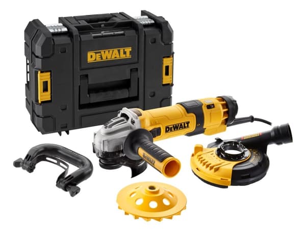 DEWALT Vinkelsliber 1500W 125mm TASTAK CASE + DÆKSEL DWE46150 + DIAMANT DISC DWE4257KT