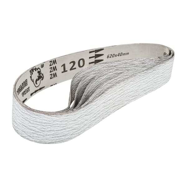 Ändlösa slipband 620x40mm, korn P120, 5 st.