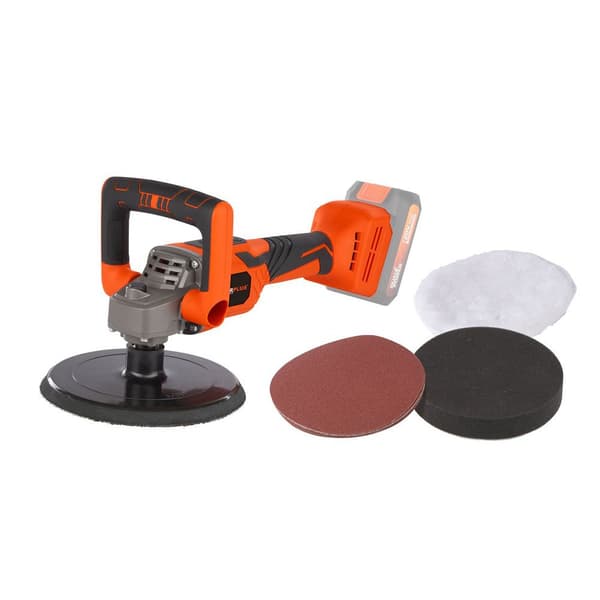 Powerplus Oplade No Bat No 20v 180 Mm Elektrisk Polermaskine 8 Stykker