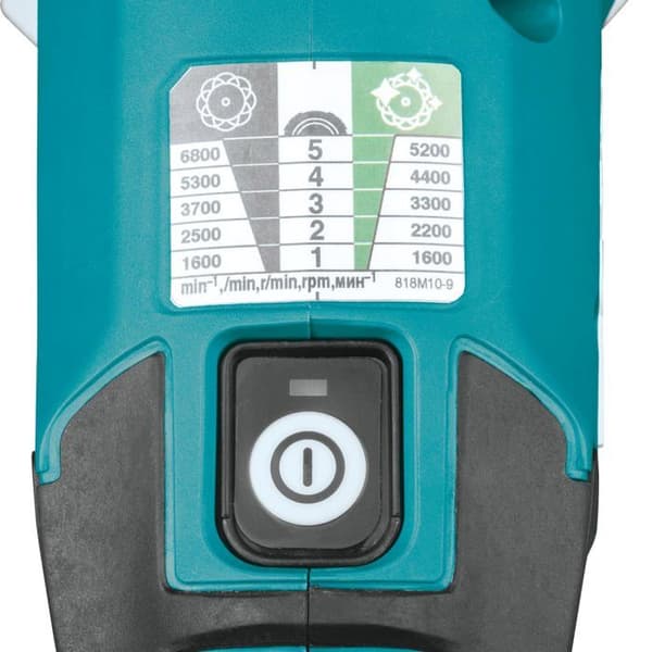 MAKITA DPO500Z sladdlös excentrisk polermaskin - 18V - 780 rpm - 125 mm