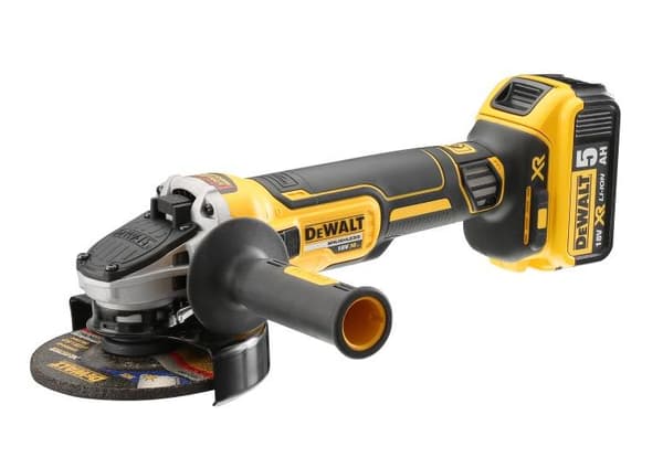DEWALT VINKELSLliber. 18V DCG405P2 125mm 2x5,0Ah BL ON LYNLÅS