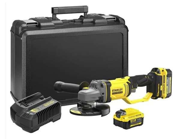 STANLEY Vinkelsliber 125mm 18V V20 2x4,0Ah SFMCG400M2K