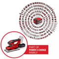 Miniatyrbild 4 av 5: Einhell Trådlös vibrationsslip TE-OS 18/230 Li- Solo Power X-Change (18V, med 3 blad) Levereras utan batteri eller laddare
