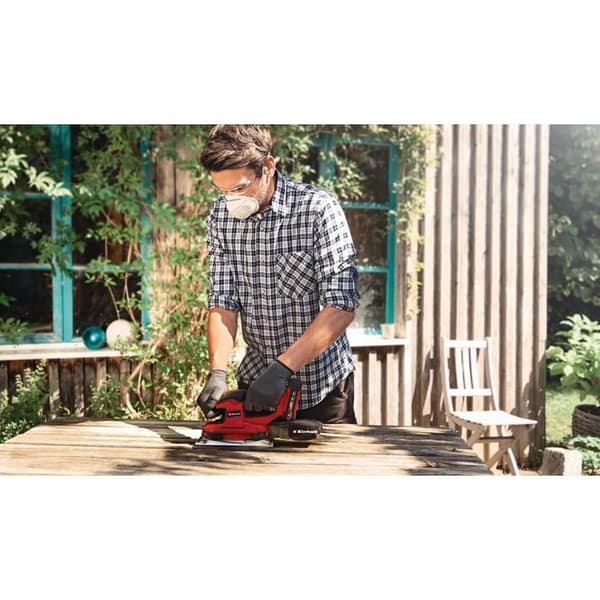 Einhell Trådlös vibrationsslip TE-OS 18/230 Li- Solo Power X-Change (18V, med 3 blad) Levereras utan batteri eller laddare