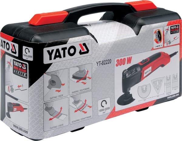 Yato YT-82220 oscillerende multiværktøj Sort, Rød 300 W 22000 OPM