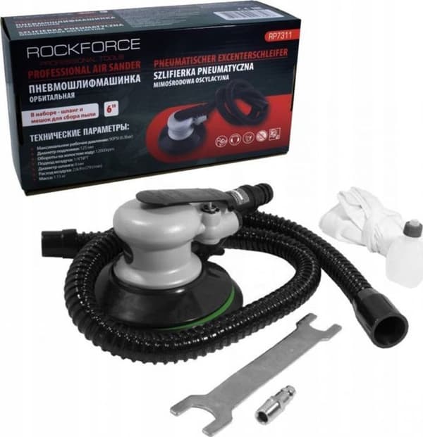 Pneumatisk orbitalslipmaskin Rockforce - RF-RP7311 - Pneumatisk excentrisk oscillslipmaskin
