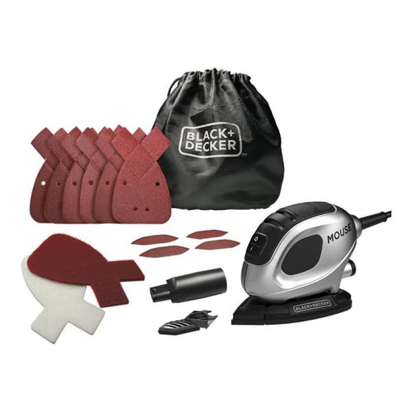 BLACK+DECKER Detaljslip 55W + 15 tillbehör BEW230SBC-QS