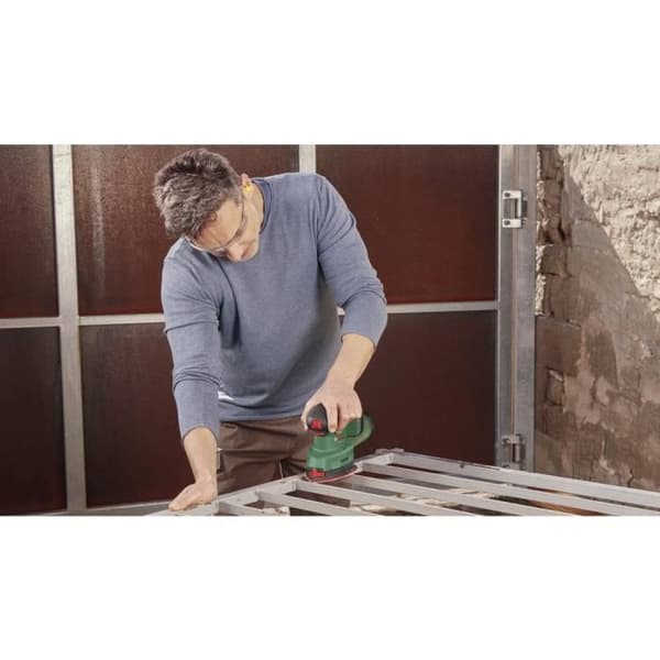 Excenterslip utan batteri Bosch Home and Garden UniversalSander 18V-10 06033E3100 - Vit