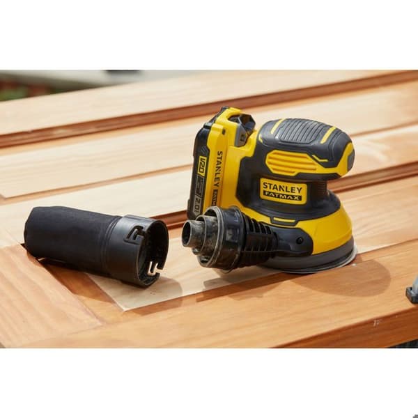 18V Orbital Sander Ø 125mm - STANLEY - SFMCW220D1S - Sladdlös - Batteri - Sand