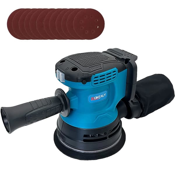 125MM Orbitalsliber, 3 Variable Hastigheder, 6000rpm Ubelastet Hastighed,Blå