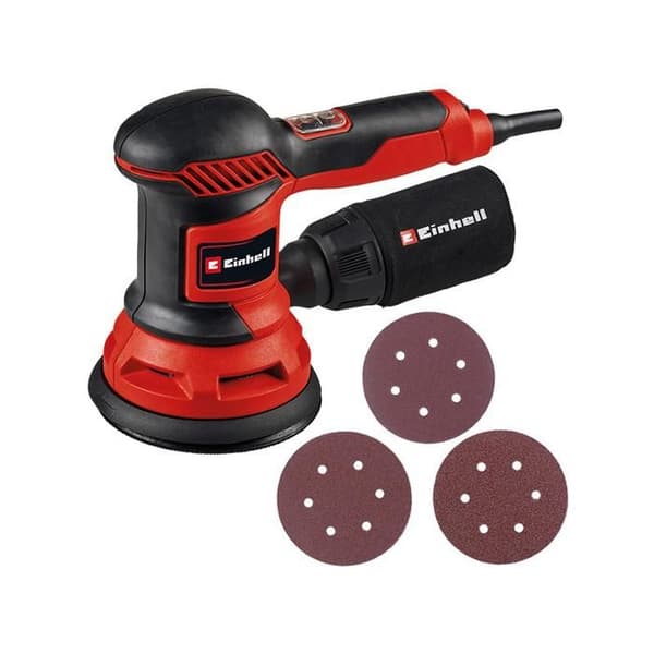 Einhell Excenterslipmaskin TC-RS 425 E (425 W, 125 mm, max hastighet 26 000 oscillationer/min) Levereras med 3 slipark.