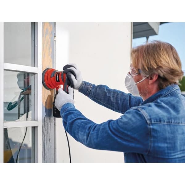 Einhell Excenterslipmaskin TC-RS 425 E (425 W, 125 mm, max hastighet 26 000 oscillationer/min) Levereras med 3 slipark.