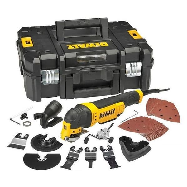 Multi-Cutter 300 W Sladdad - DEWALT - med tillbehör - T-STAK-fodral - DWE315KT