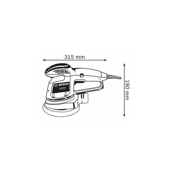 GEX 34-150 excenterslip - BOSCH - 340 W - Konstant hastighet - Hög slipeffekt