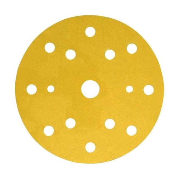 3M Hookit Slipskiva med pappersbaksida 255P, 150 mm, Grit 240, 15 hål, 100 skivor - kartong - 7000084287