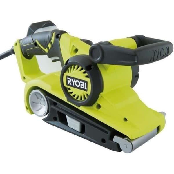 RYOBI - Bandslip 800 W - 75 x 533 mm - 330 m/min - vridbart handtag + 3 slipband korn 60 / 100 / 120 - EBS800