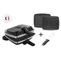 Miniatyrbild 5 av 5: Lagrange Croque-gaufre-gaufrette 2 plattor 1000w svart - 039224