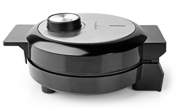 NEDIS vaflovač/ příkon 1000 W/ průměr desky 19 cm/ černo-stříbrný