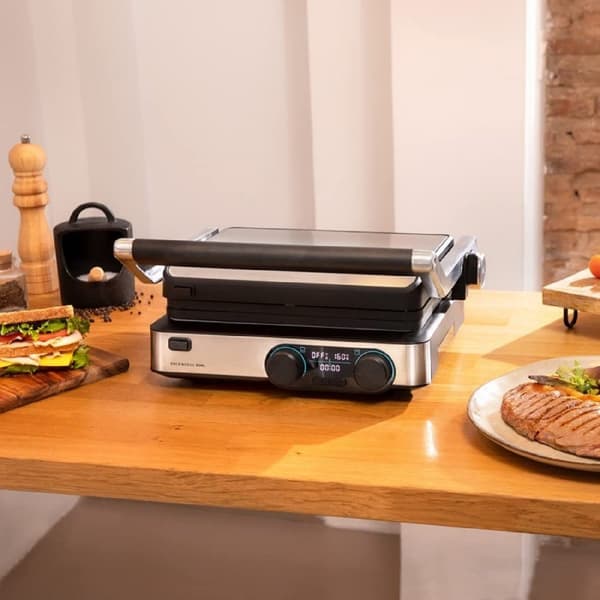 Cecotec Kaksinkertainen Sähköinen Grilli Rock´ngrill Hopeinen One Size / EU Plug