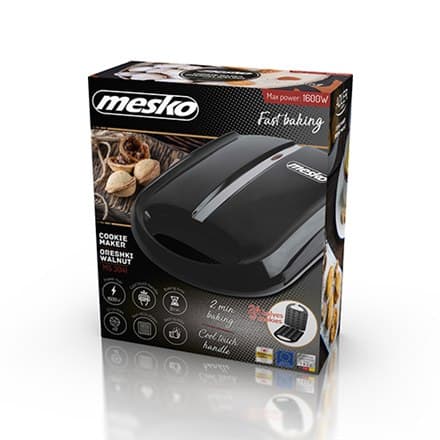 Mesko | MS 3041 | Note maker | 1600 W | Antal wienerbrød 24 | Nødder | Sort