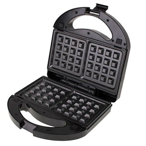 Mesko | MS 3045 | Sandwichmaskine 3 i 1 | 750 W | Antal plader 3 | Antal wienerbrød 2 | Diameter cm | Sort/sølv