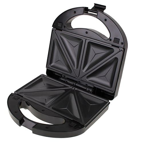 Mesko | MS 3045 | Sandwichmaskine 3 i 1 | 750 W | Antal plader 3 | Antal wienerbrød 2 | Diameter cm | Sort/sølv