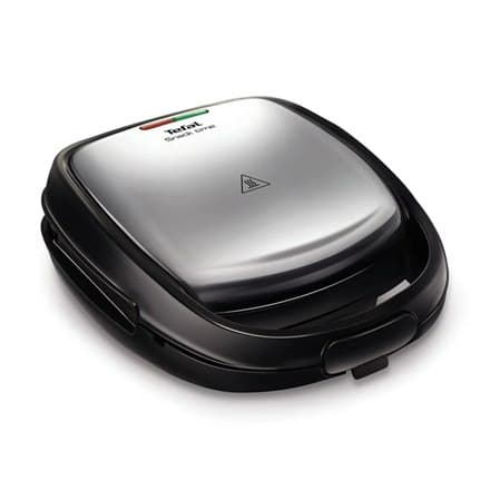 TEFAL | SW341D12 Snacktid | Smörgåsmaskin | 700W | Antal skyltar 2 | Antal bakverk | Diameter cm | Rostfritt stål/Bl