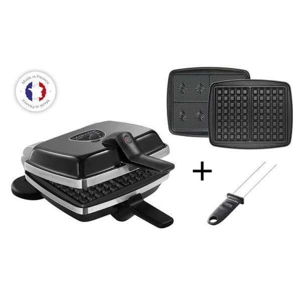 Lagrange Croque-gaufre-gaufrette 2 plattor 1000w svart - 039224