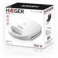 Miniatyrbillede 2 af 4: Sandwich Maker Haeger SM-75G.007A Hvid 750 W