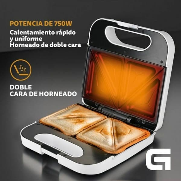 Smørbrødjern Grunkel SAN-CC BL Hvit 750 W