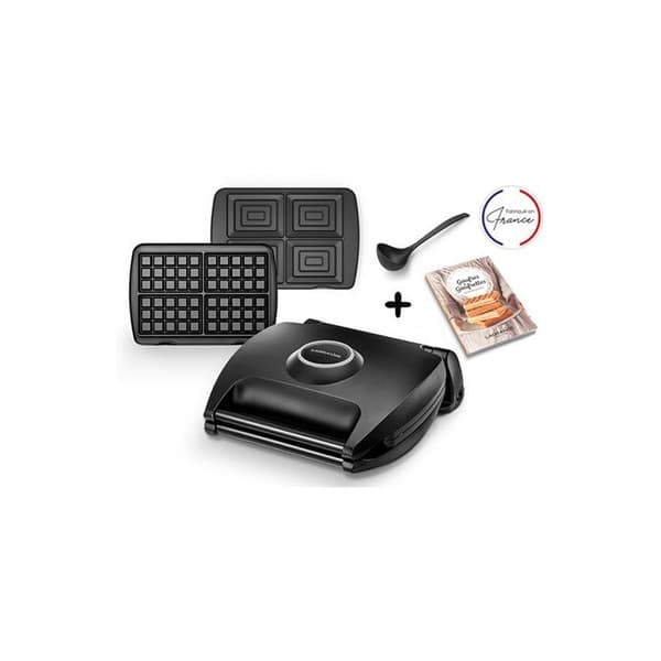 Gauffrör / Croque-monsieur - Lagrange - 089004 - 4 Gåfflar - Non-stick beläggning - Multifunktionell