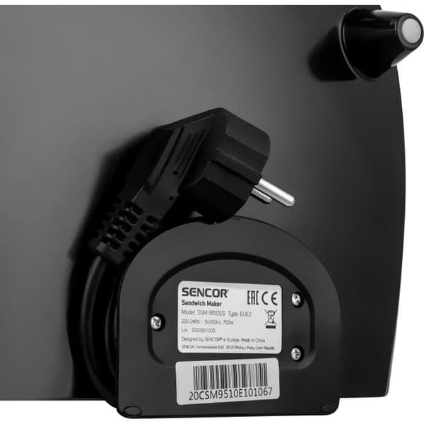 3 i 1 smörgåsmaskin - SENCOR - SSM 9410SS - 700 W - 3 tallrikar - CoolTouch hölje - Silver