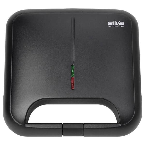 Silva Homeline ST 2000 Smörgåsmaskin Cool-Touch hölje, non-stick beläggning, svart indikatorlampa