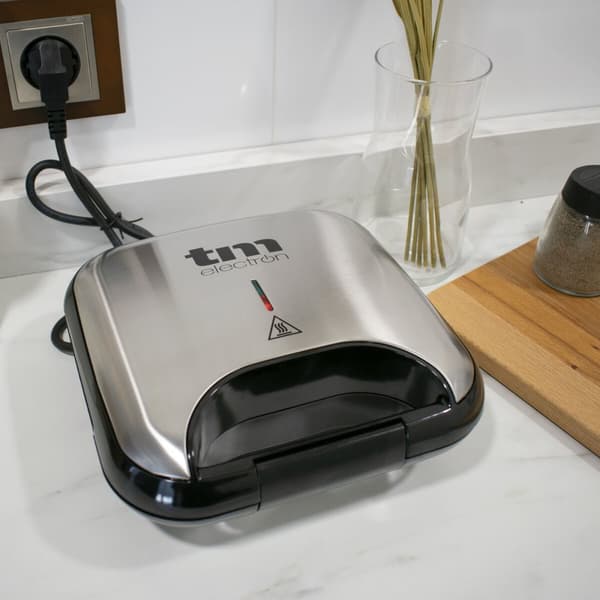Smørbrødjern TM Electron Stål 750 W Dobbel
