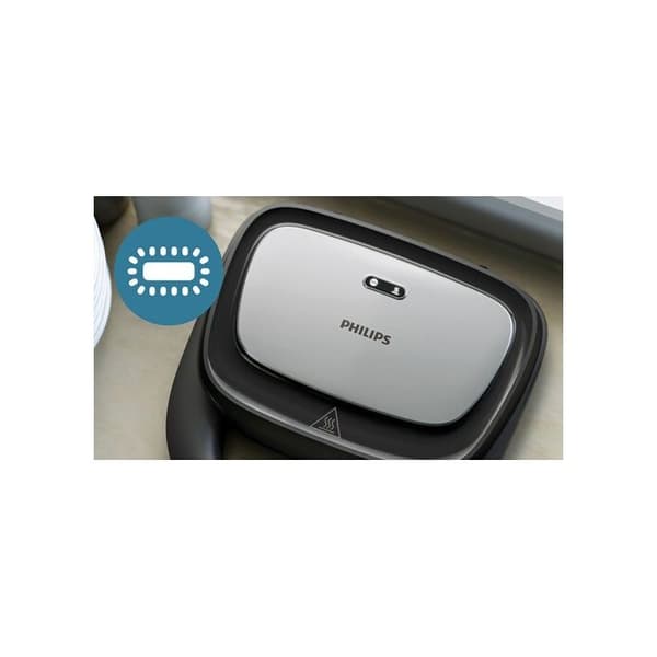Philips 5000-serien våffel- och smörgåsmaskin, 750 W, svart (HD2350/80)