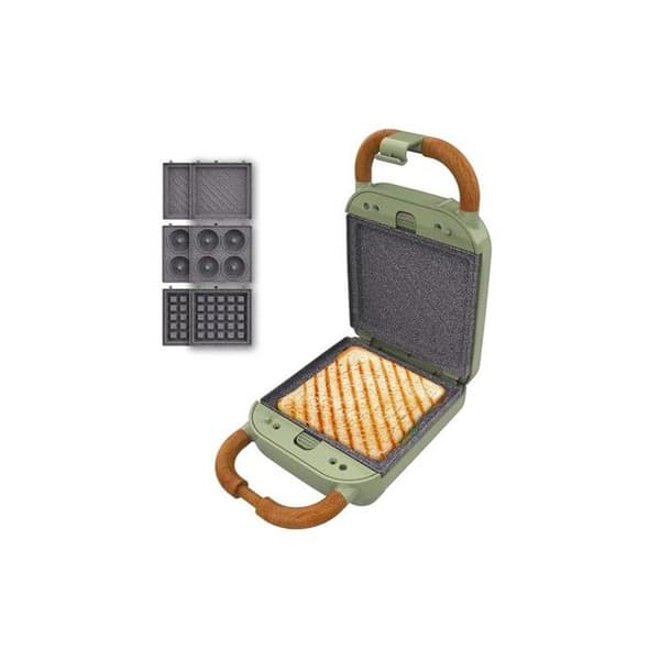 Sandwichmaskin - Rock'nToast - Retro One - 700W - Avtagbara plattor - Grön