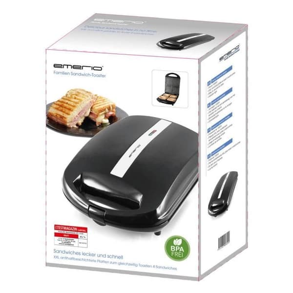 Maskin för croque-monsieur - EMERIO - ST-111153.4 - Svart - Liten hushållsapparat - Kompakt