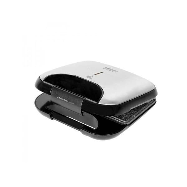 Cecotec Rock'n Toast Sandwich Squared, Grill med non-stick beläggning, Kapacitet för 2 smörgåsar, Grillyta, Handtag som re