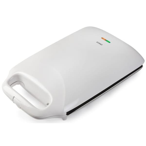 Croque monsieur XXL DOMO DO9064C - 1800W - Extra stor non-stick tallrik - Vit
