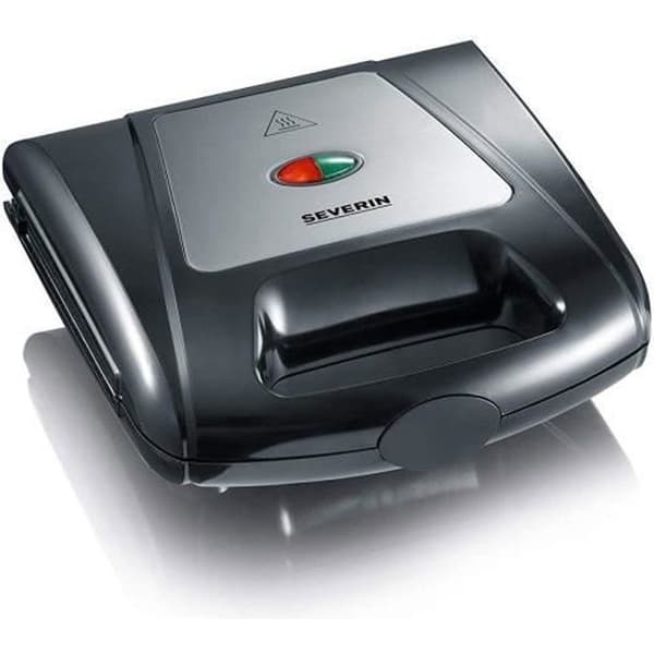 Smörgåsmaskin / våfflor / grill - SEVERIN - SA2968 - 3 i 1 funktion - Non-stick beläggning - Svart