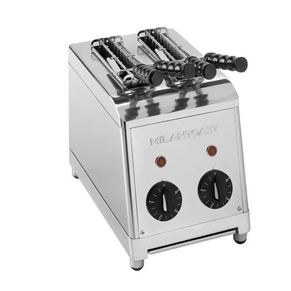 MILANTOAST - Brödrost 2 rostfria tång 220-240v 50 - 60hz 1,37kw