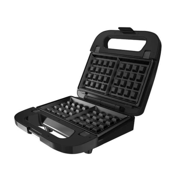 BLACK & DECKER - Multifunktionssandwich/våffla/grillapparat - 750W - grå/svart - BXSA754E
